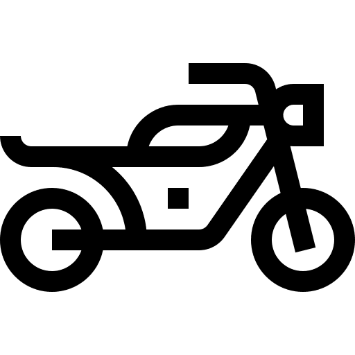 Motorbike vehicle transportation transport icon