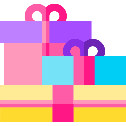Gift box celebration ribbon party icon Gift box celebration ribbon party icon