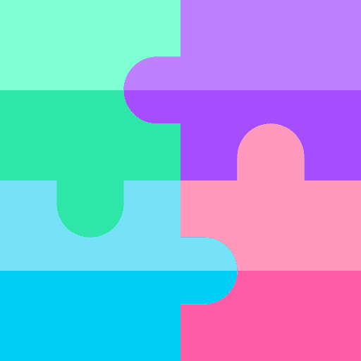 Puzzle kids playing puzzle icon