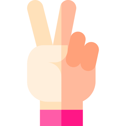 Peace gesture victory hand icon Peace gesture victory hand icon