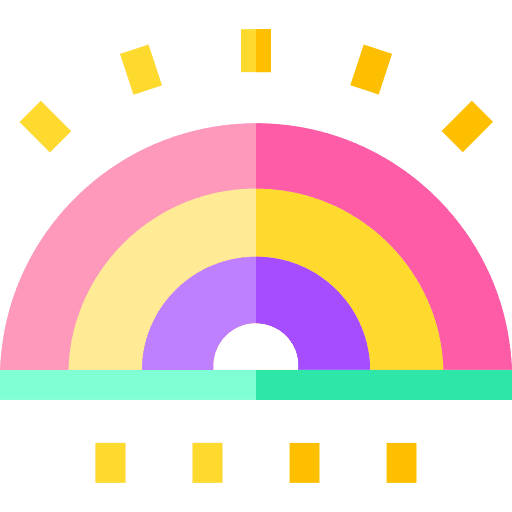 Rainbow atmospheric weather rainbow icon Rainbow atmospheric weather rainbow icon