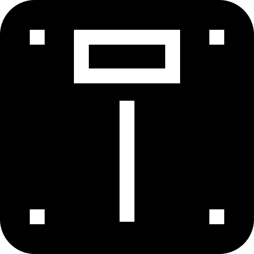 Scale electronics healthcare and medical body scale icon