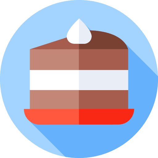Cake dessert chocolate cake piece icon