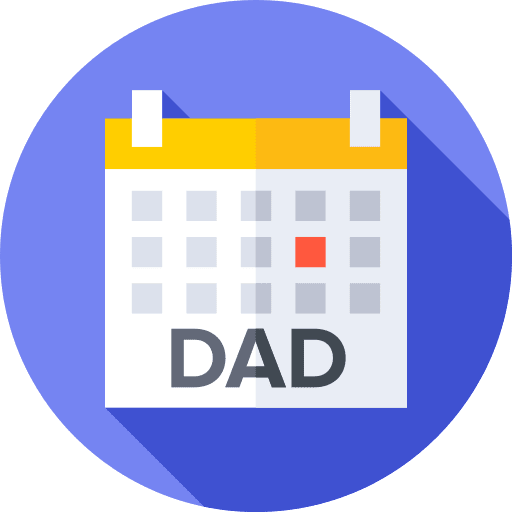 Calendar event fathers day calendar icon