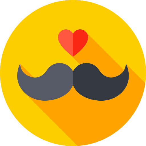 Moustache miscellaneous fathers day moustache icon