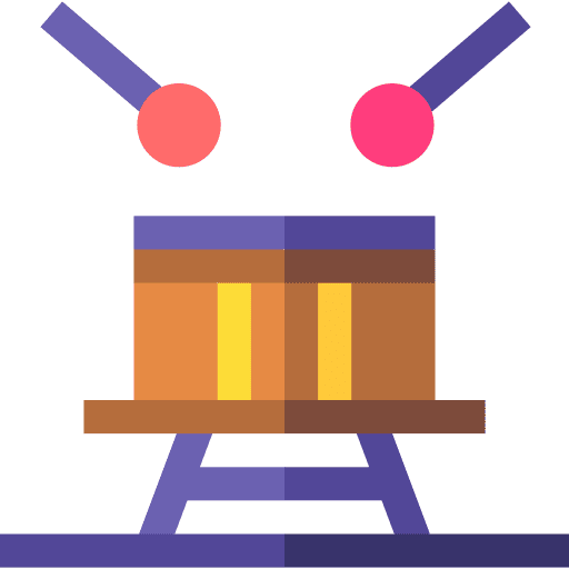Drum percussion instrument drum musical instrument icon