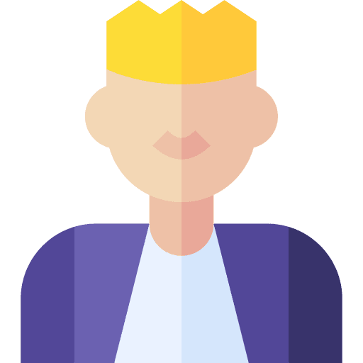 Rock star user blond avatar icon