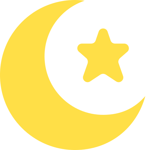 Moon islam religion half moon icon