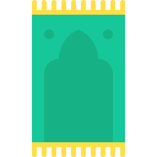 Prayer mat ramadan eid al fitr muslim icon