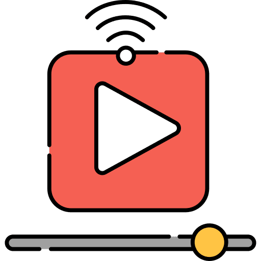 Live streaming live streaming button music and multimedia icon Live streaming live streaming button music and multimedia icon