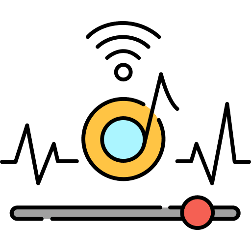 Live streaming music and multimedia sound music icon