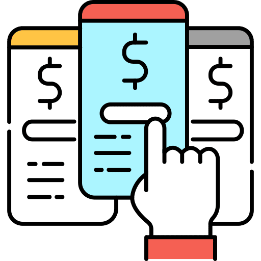 Smartphone marketing multimedia choice icon Smartphone marketing multimedia choice icon