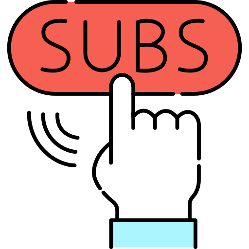 Subscription ui multimedia hand icon Subscription ui multimedia hand icon