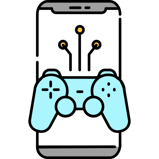 Game play multimedia live streaming icon Game play multimedia live streaming icon