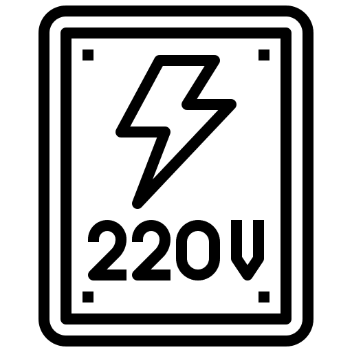 High voltage electronics bolt high voltage icon