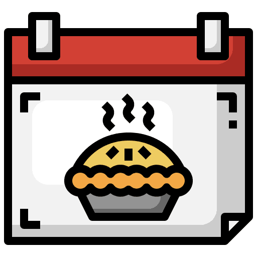 Pie birthday cake calendar birthday icon