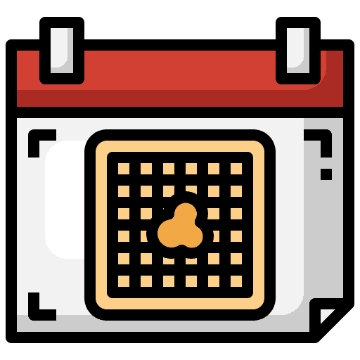 Waffle food and restaurant event waffle icon
