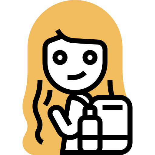 Backpacker backpacker woman user icon Backpacker backpacker woman user icon