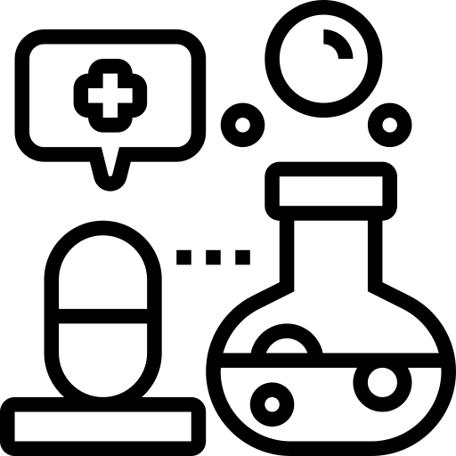 Pharmaceutical capsules drugs nutritionist icon