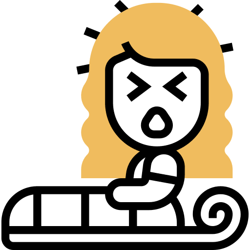 Sleeping bag holidays sleep woman icon Sleeping bag holidays sleep woman icon