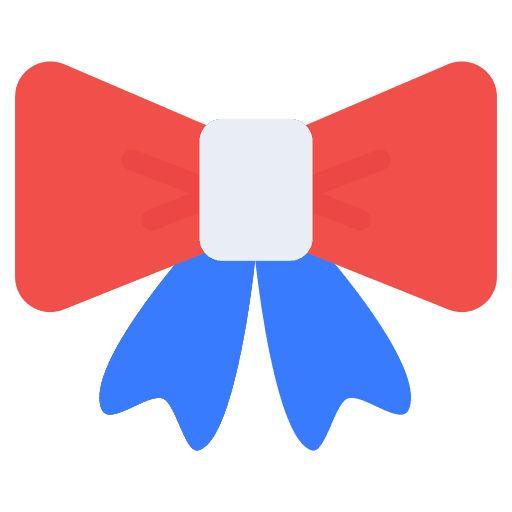 Bow party ribbon 4th of july icon
