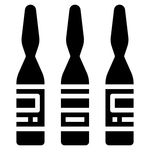 Ampoule pharmacy vial medicine icon