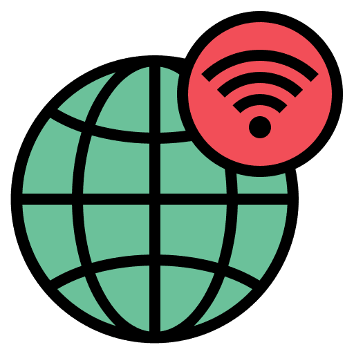 Global connectivity connection seo and web icon