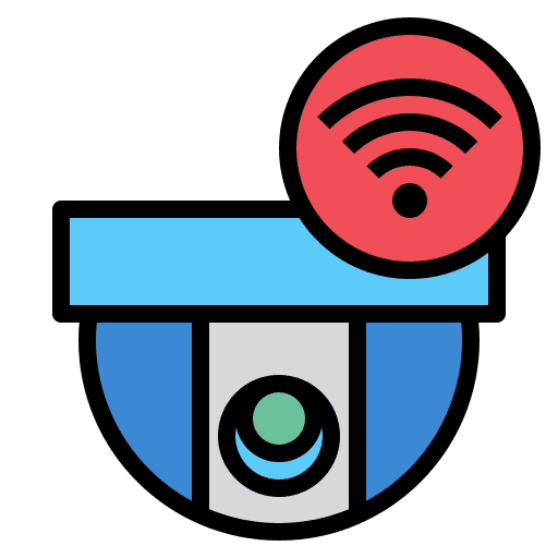 Security camera security camera wifi connectivity icon Security camera security camera wifi connectivity icon