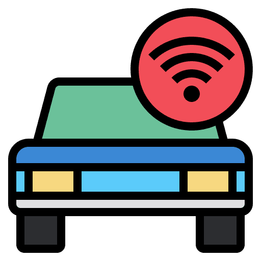 Car wifi car connectivity icon Car wifi car connectivity icon