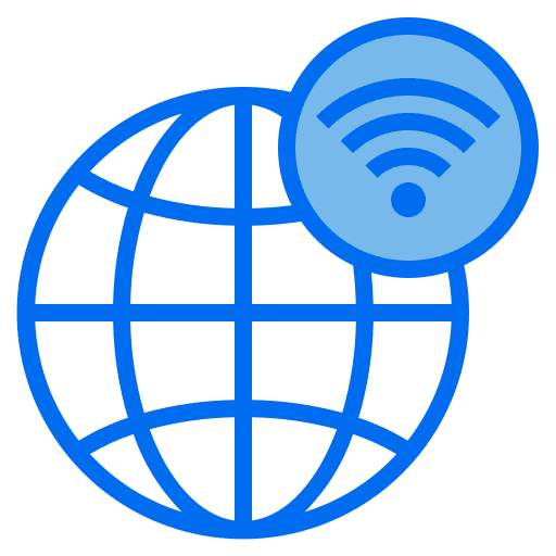 Global internet of things wifi connection icon