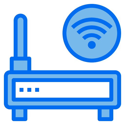 Router connection gateway internet of things icon