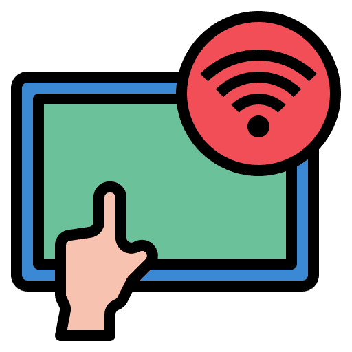 Tablet wifi electronics wireless icon Tablet wifi electronics wireless icon