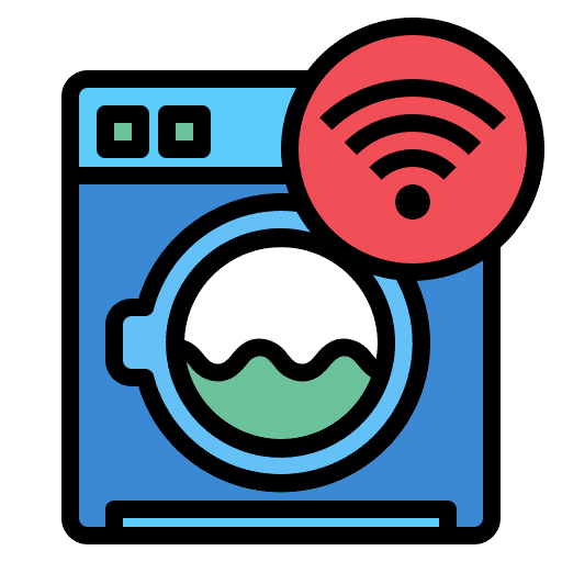 Washing machine wifi connectivity washing machine icon Washing machine wifi connectivity washing machine icon