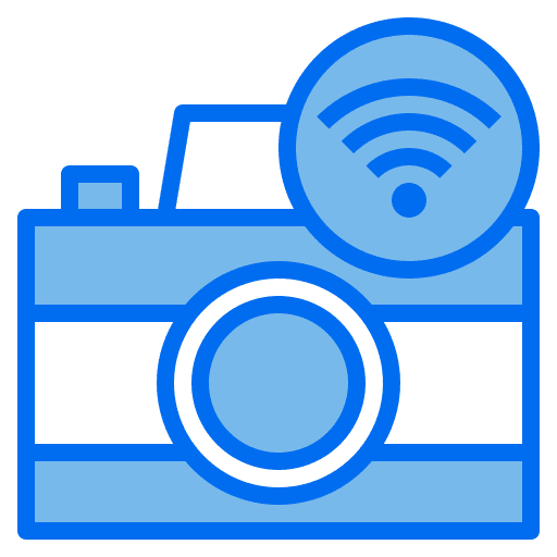 Camera wifi electronics internet of things icon