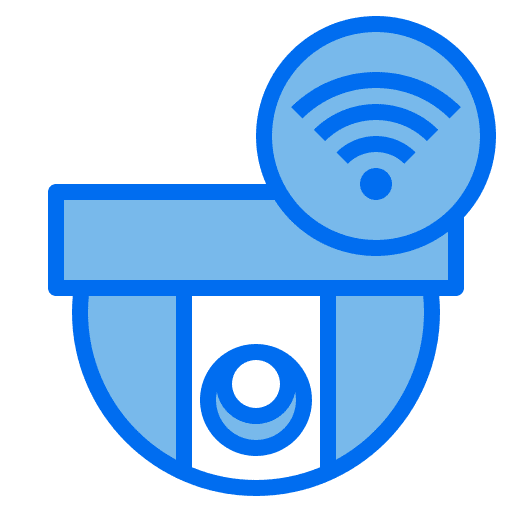 Security camera cctv security connection icon