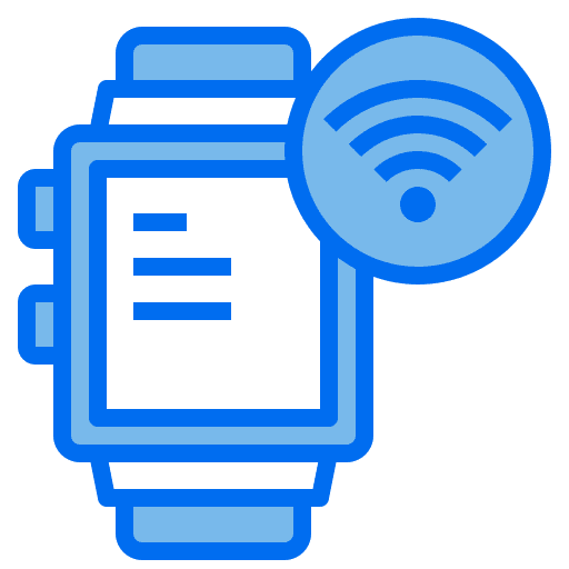 Smartwatch connectivity electronics technology icon