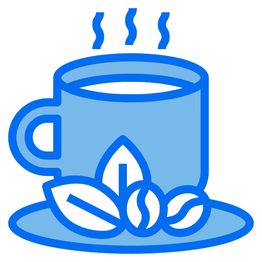 Hot coffee cafe food and restaurant hot coffee icon