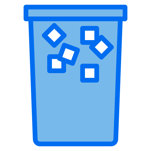 Iced coffee cup restaurant ice cubes icon Iced coffee cup restaurant ice cubes icon