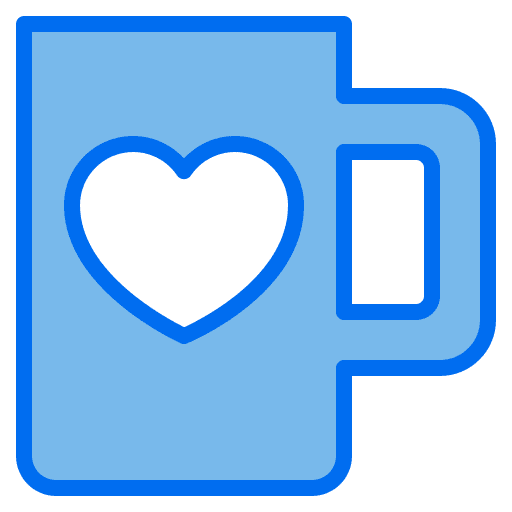 Mug heart restaurant cafe icon Mug heart restaurant cafe icon