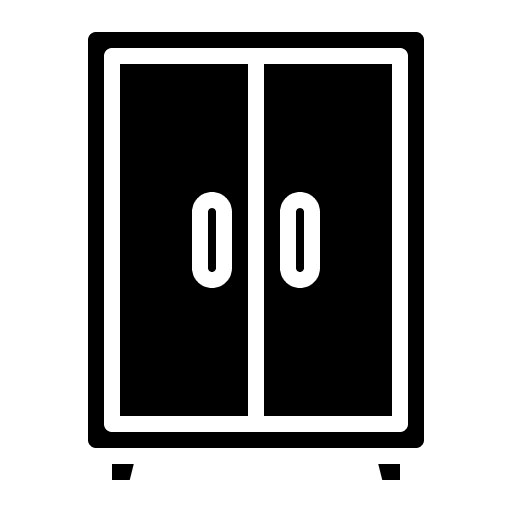 Wardrobe furniture house cabinet icon