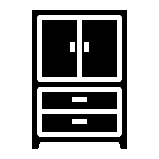 Cabinet house furniture and household storage icon Cabinet house furniture and household storage icon