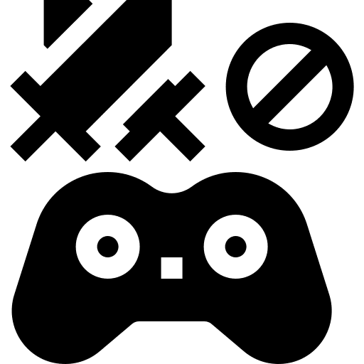 Video game electronics video game no violence icon