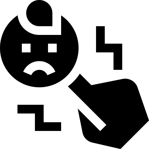 Bullying reputation negative bad icon