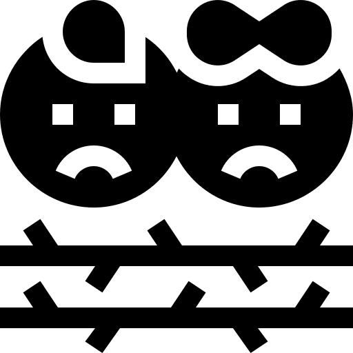 Detention custody detention barbed wire icon