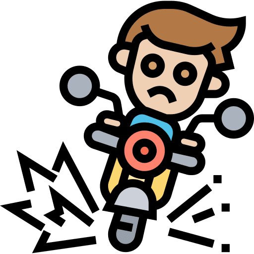 Accident motorbike accident motorcycle icon