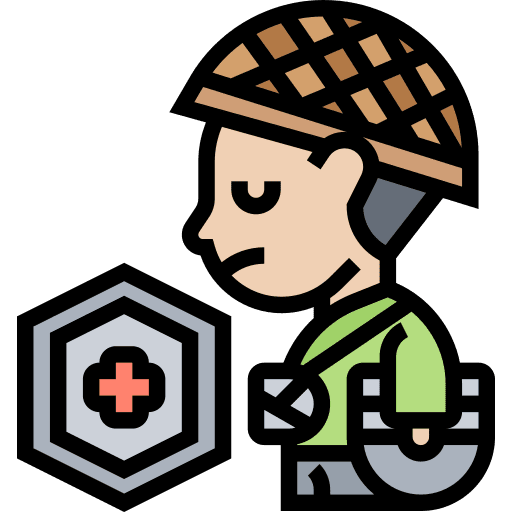Injured insurance arm injury icon Injured insurance arm injury icon
