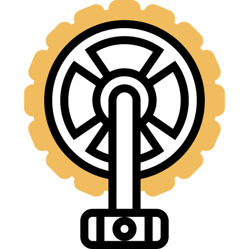Gear part transport gear icon