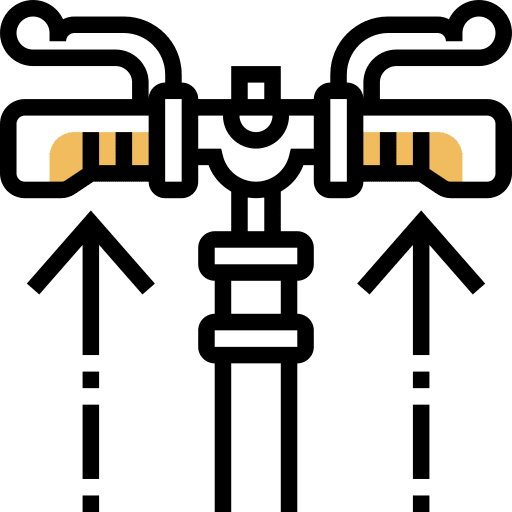 Grips bicycle bike parts icon