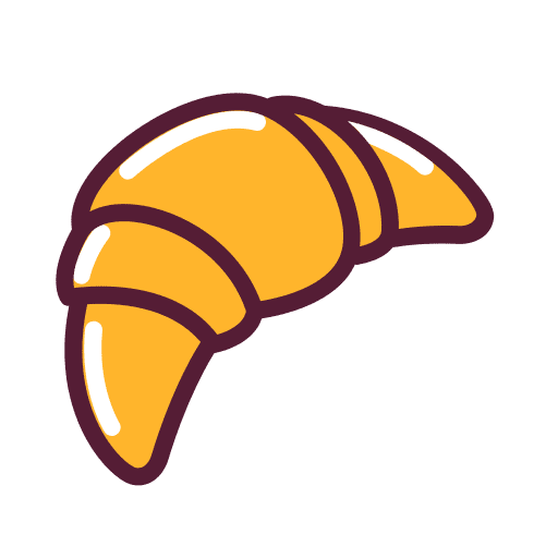 Croissant food and restaurant pastry french icon