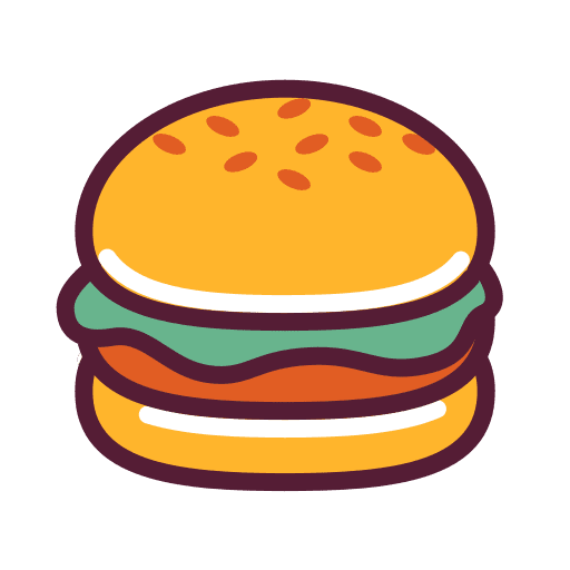Hamburger fast food food and restaurant hamburger icon